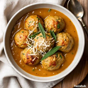 Creamy pumpkin sage turkey meatballs