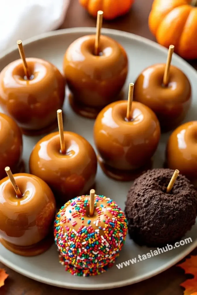 dipped caramel apples