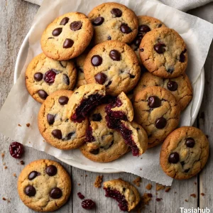 Dried tart cherry and chocolate chip cookies
