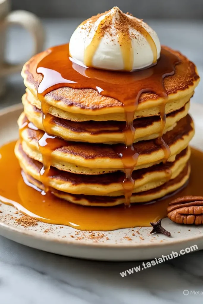 fall pumpkin spiced pancakes