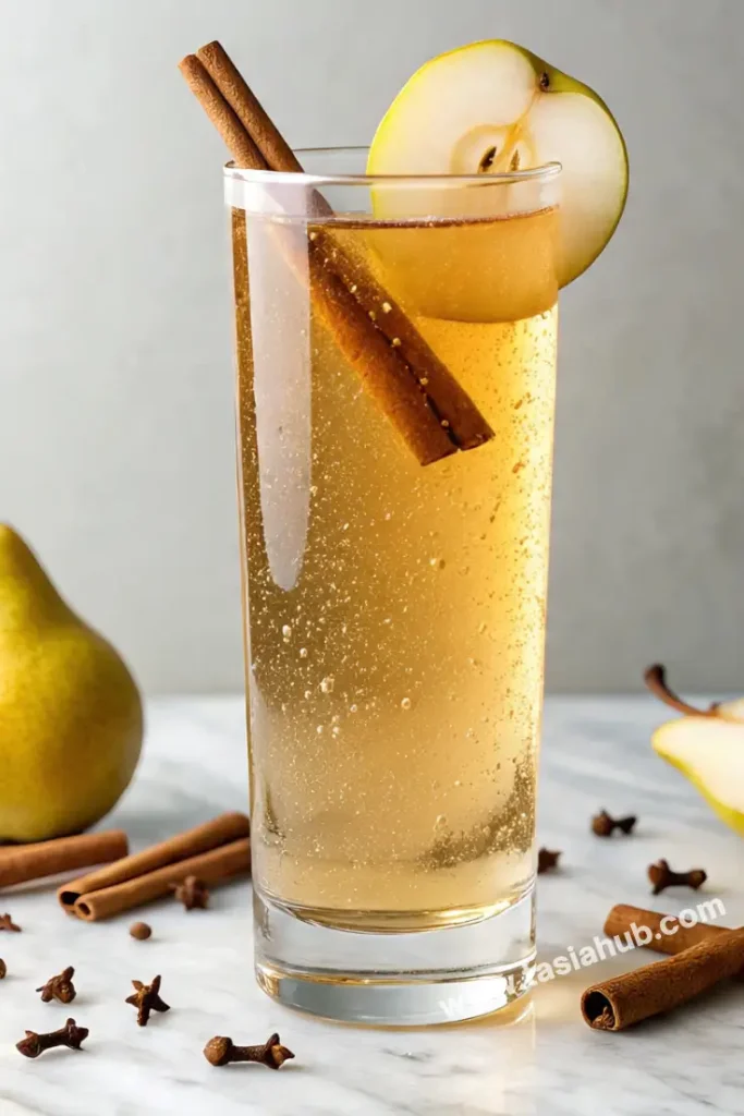 fall spiced pear bellini
