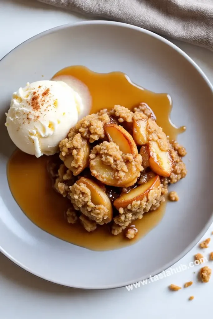 homemade apple crisp