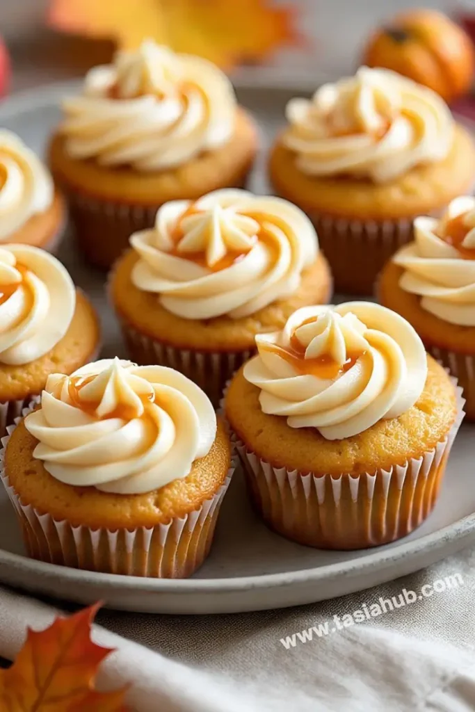 homemade caramel apple cupcakes