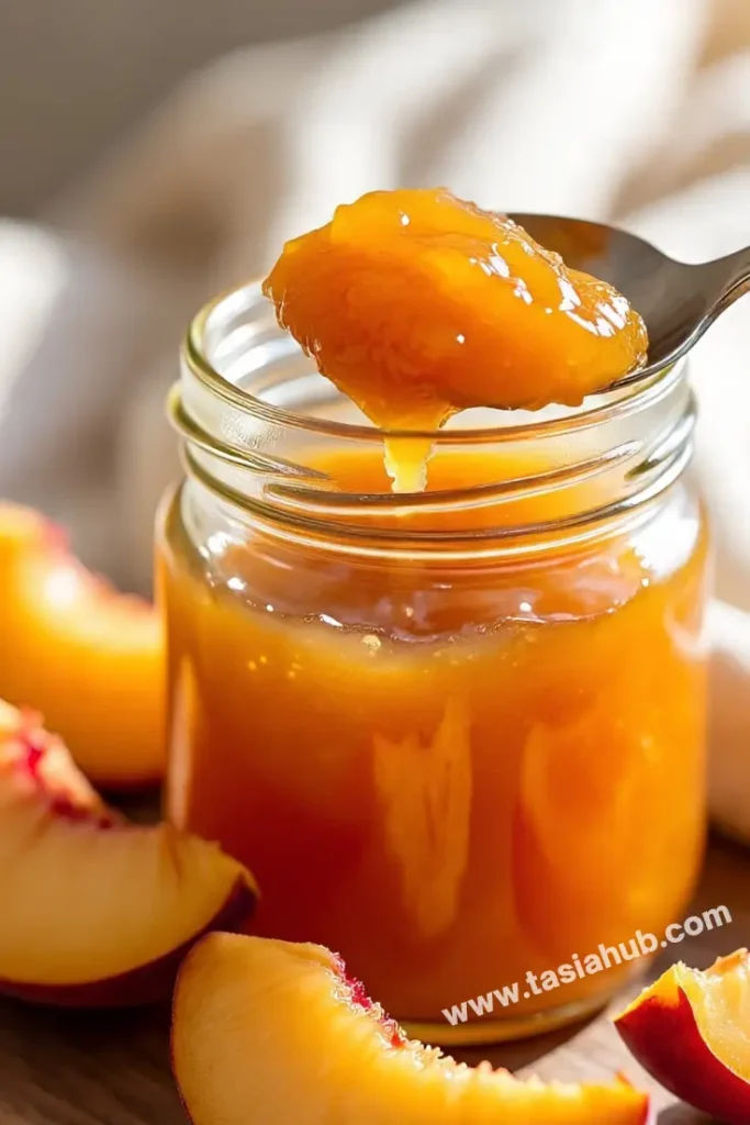 homemade peach jam