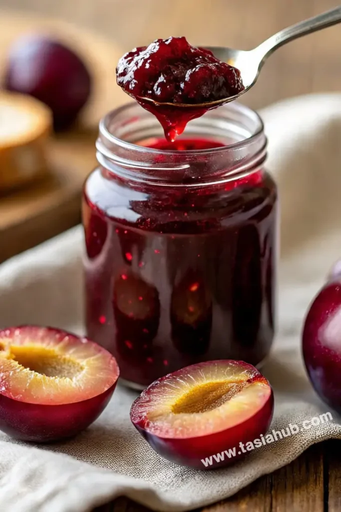 homemade plum jam