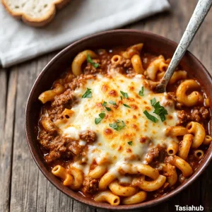 One pot beef goulash