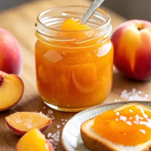 Homemade peach jam