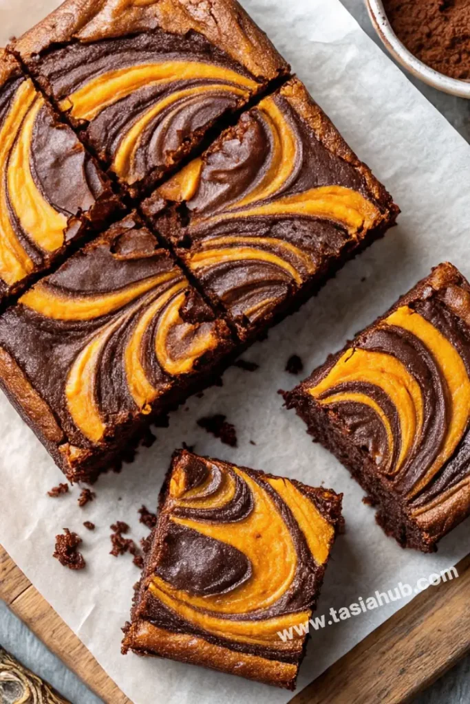 pumpkin brownies 1