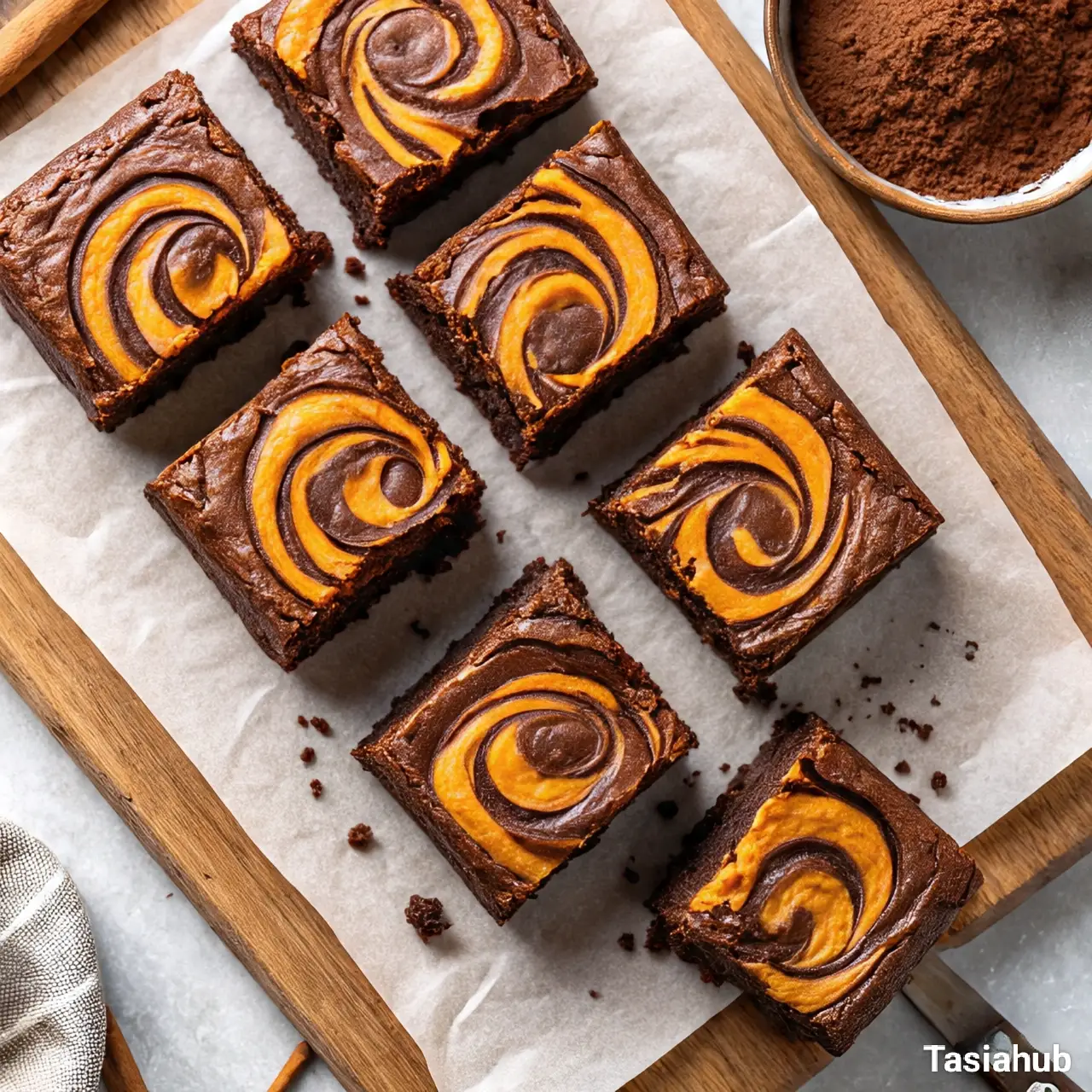 Pumpkin brownies