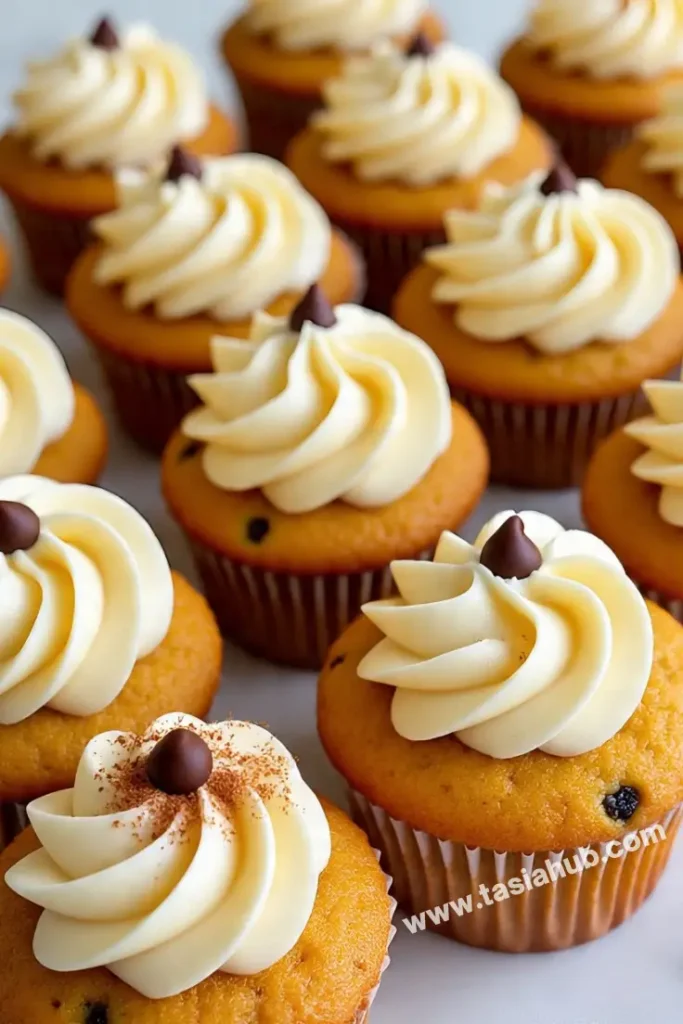 pumpkin chocolate chips cupcakes