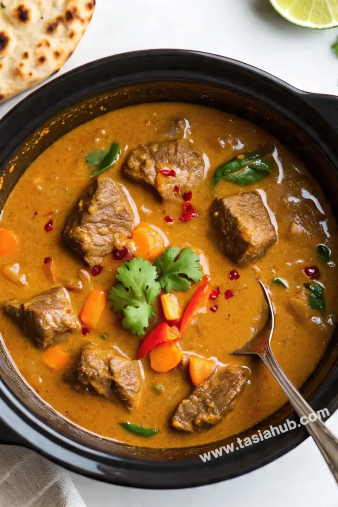 slow cooker beef coconut curry
