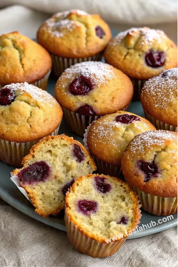 tart cherry muffins