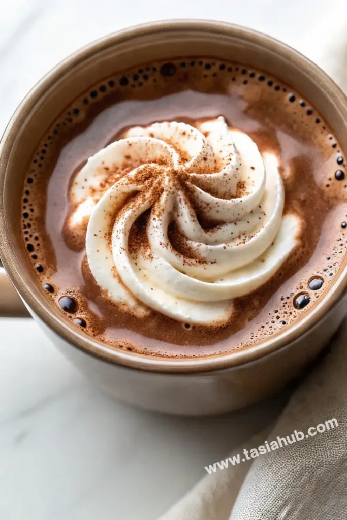 Chai spiced hot chocolate 1