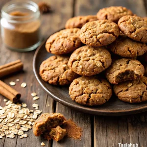 Chai spiced oatmeal cookies