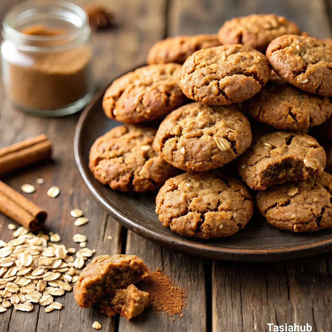 Chai spiced oatmeal cookies