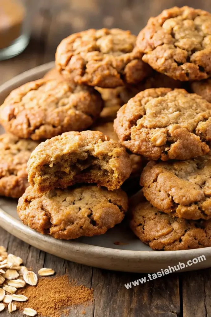 Chai spiced oatmeal cookies