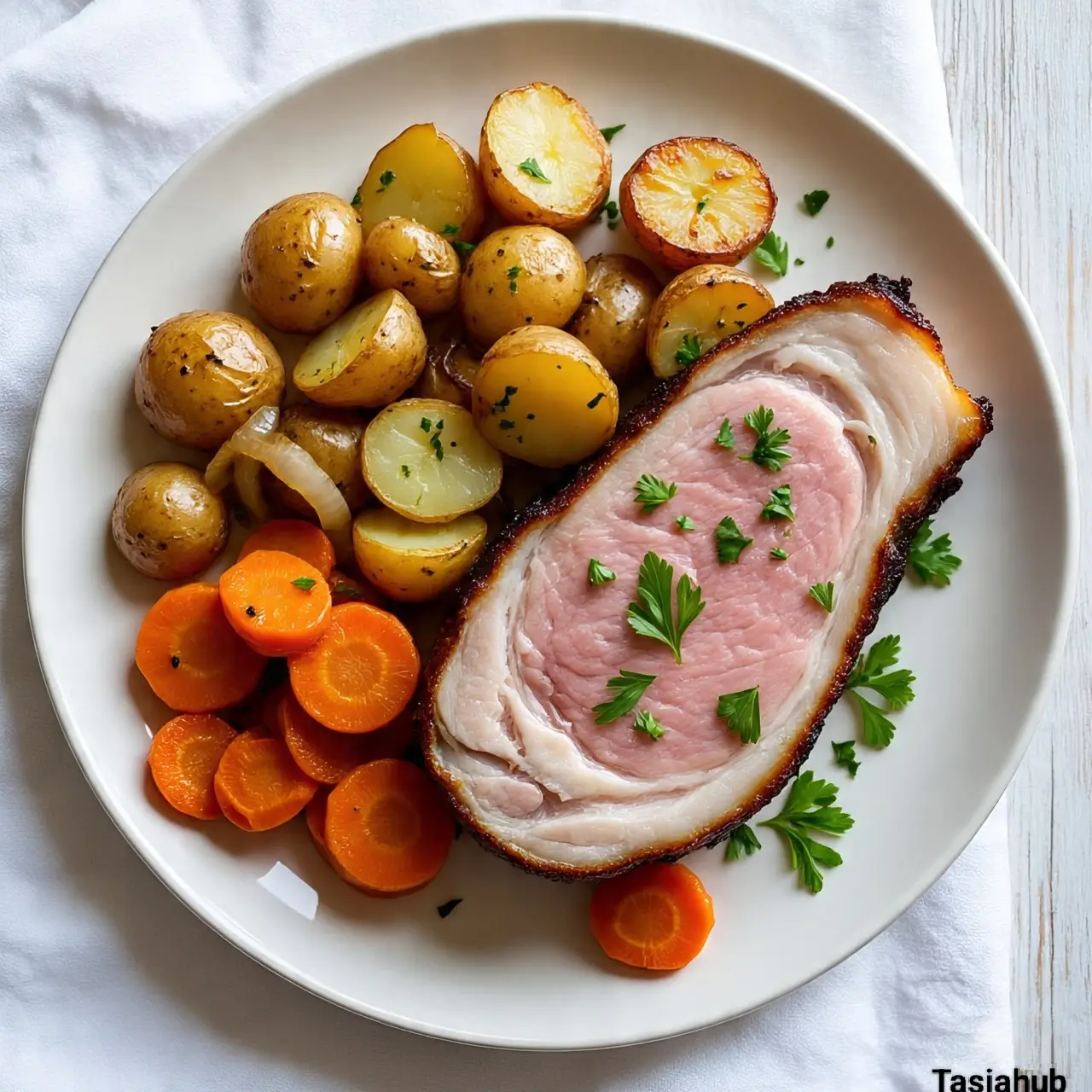Crockpot Ranch Pork Loin and Potatoes
