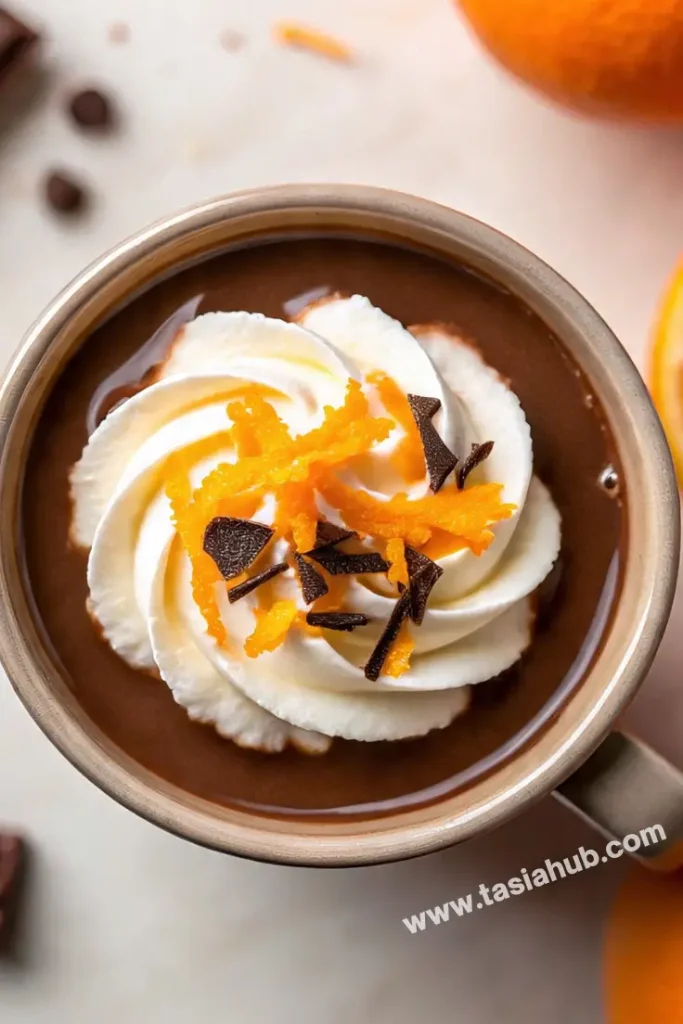 Orange hot chocolate 1
