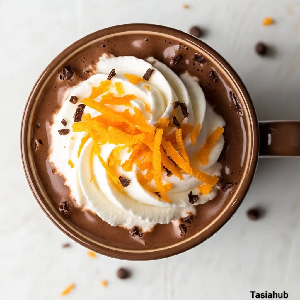 Orange hot chocolate