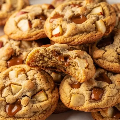 Salted Caramel Apple Cookies