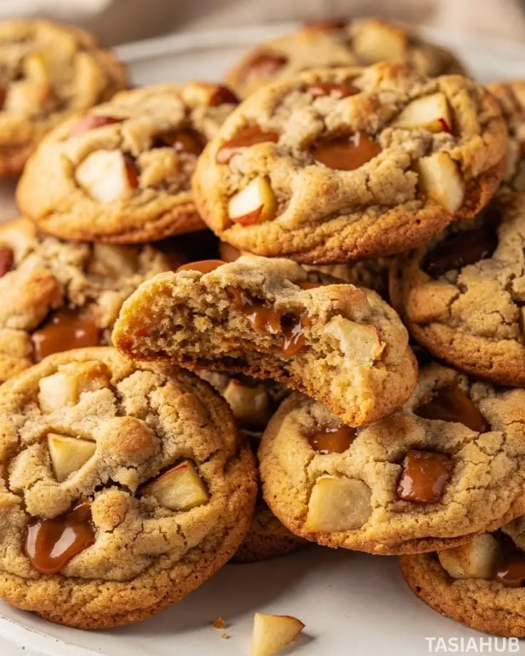 Salted Caramel Apple Cookies