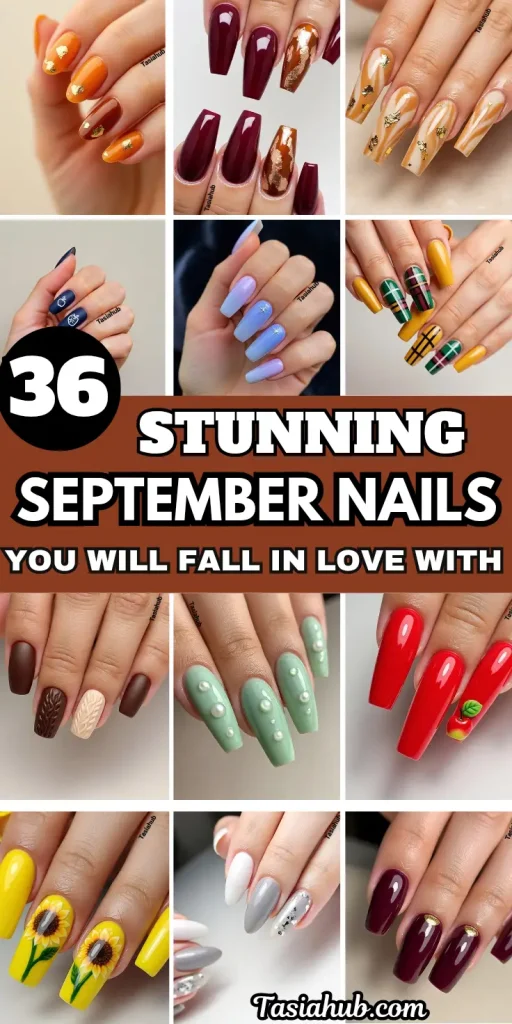September nail collage