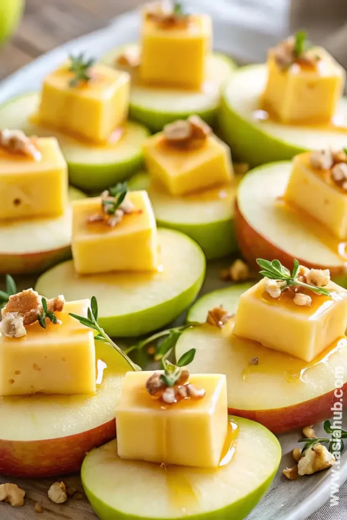 apple and cheddar cheese bites 1 1