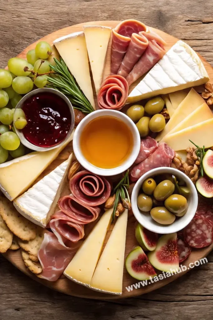 assembled fall charcuterie board