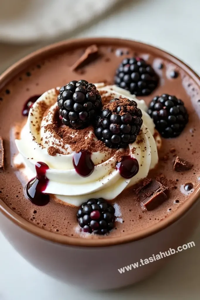 blackberry hot chocolate 1