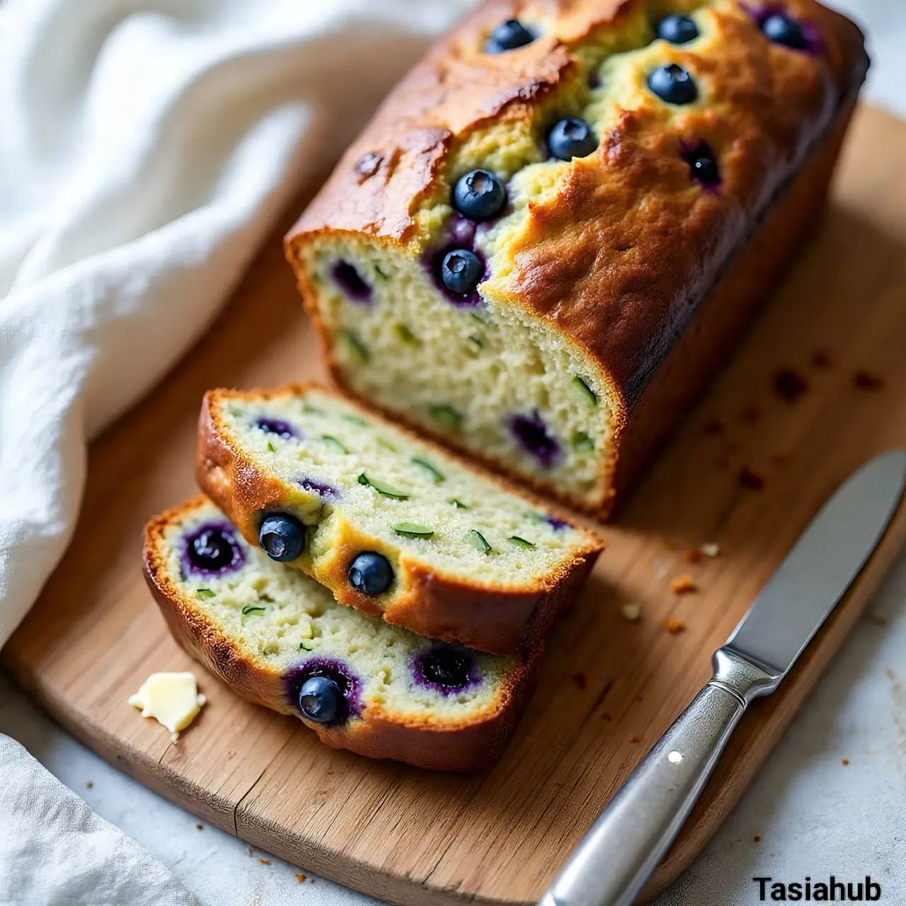 Blueberry zucchini bread