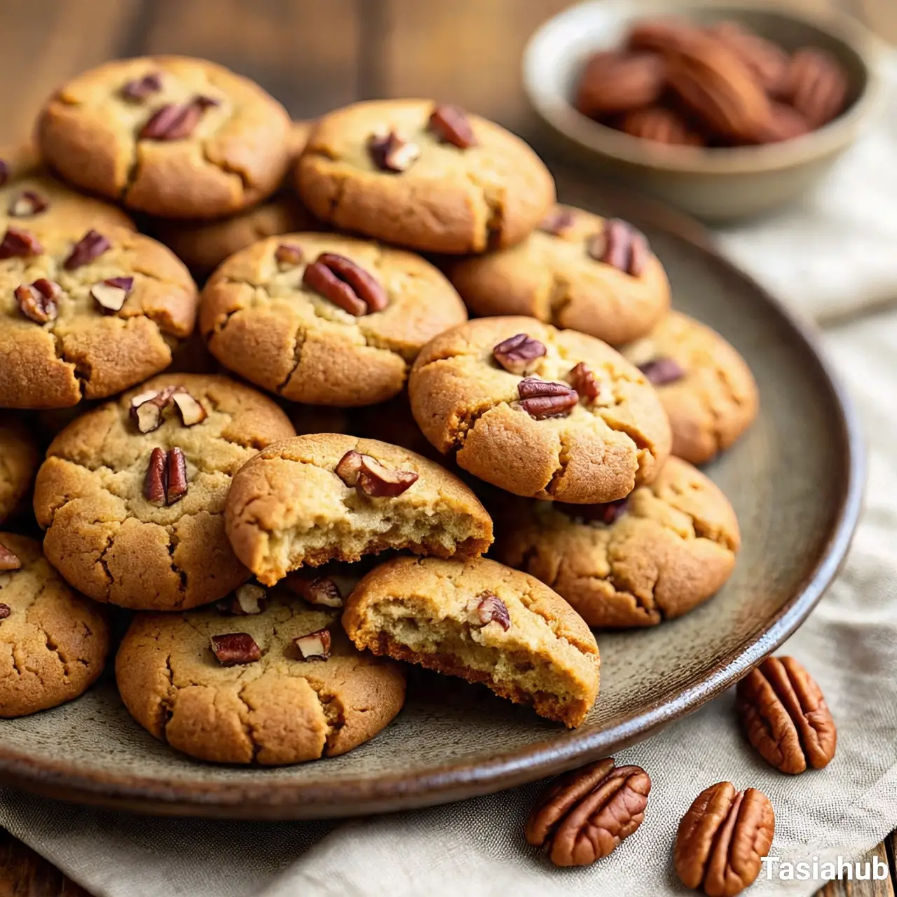Brown butter pecan cookies