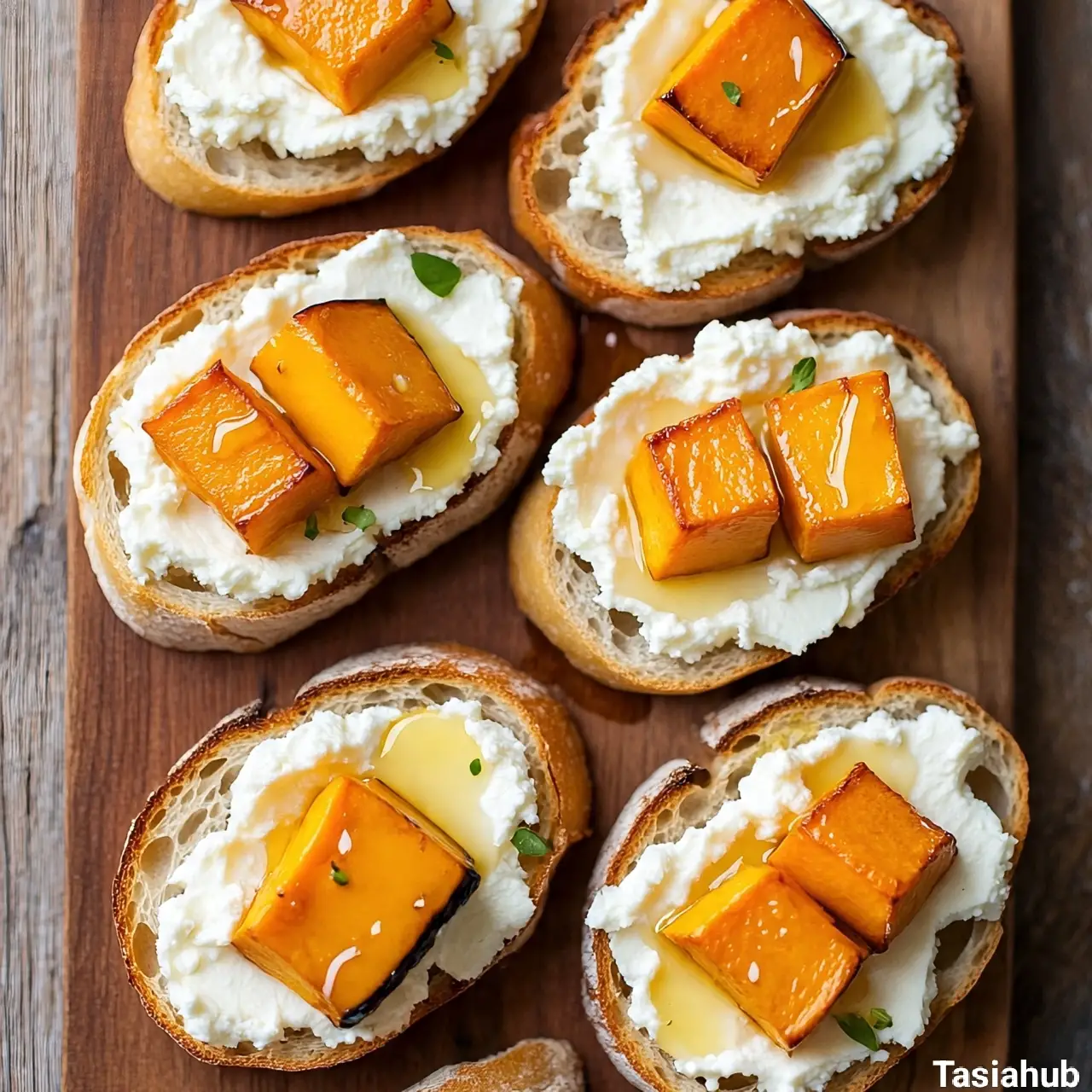Butternut squash crostini