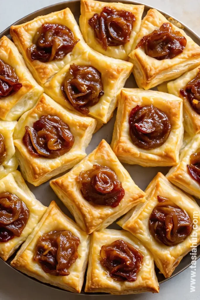 caramelized onion and fig tartlets 1