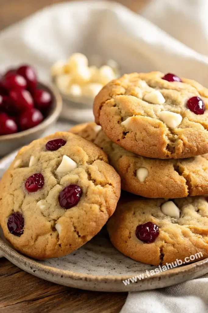 cranberry white chocolate chip cookies