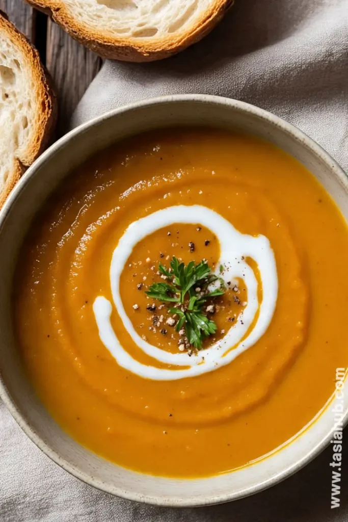 creamy sweet potato soup 2