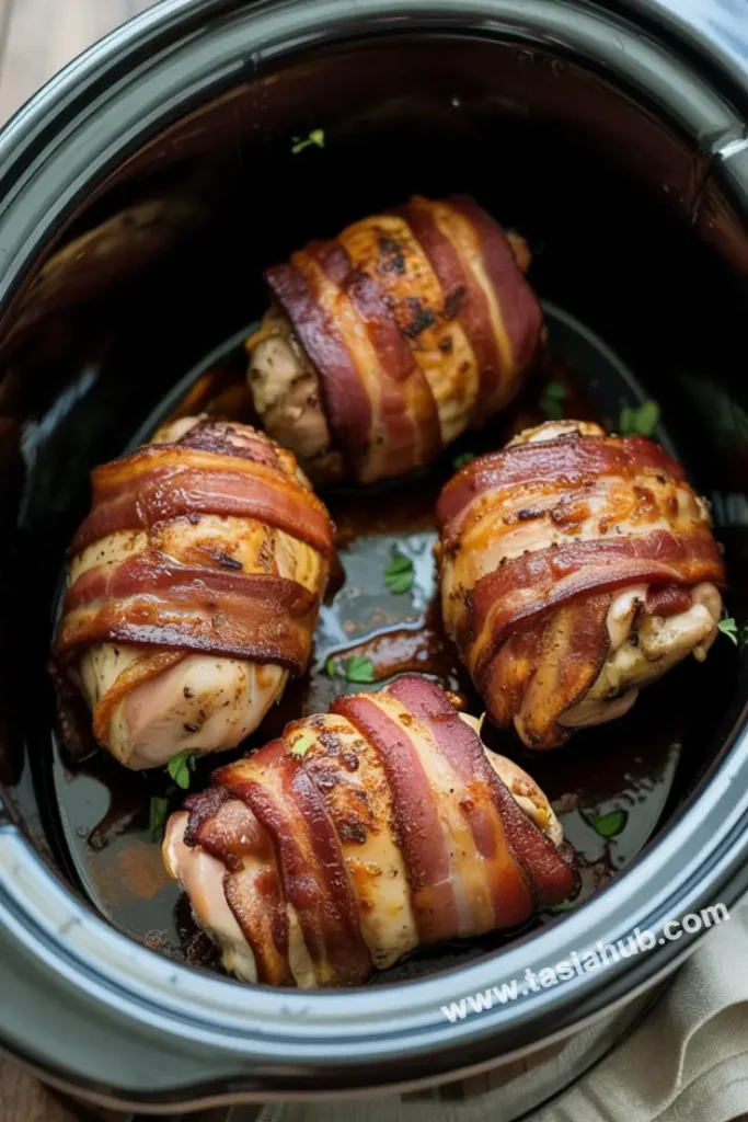 crockpot bacon brown sugar chicken 1