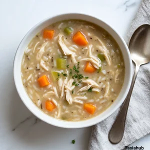 Crockpot chicken and wild rice soup