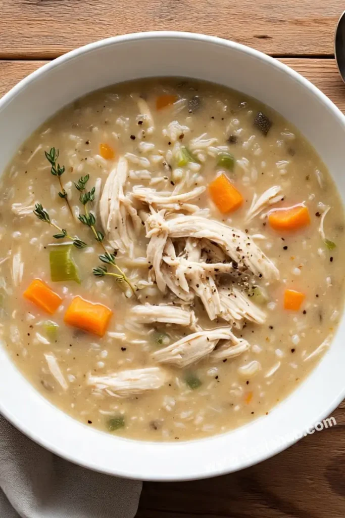 crockpot chicken and wild rice soup