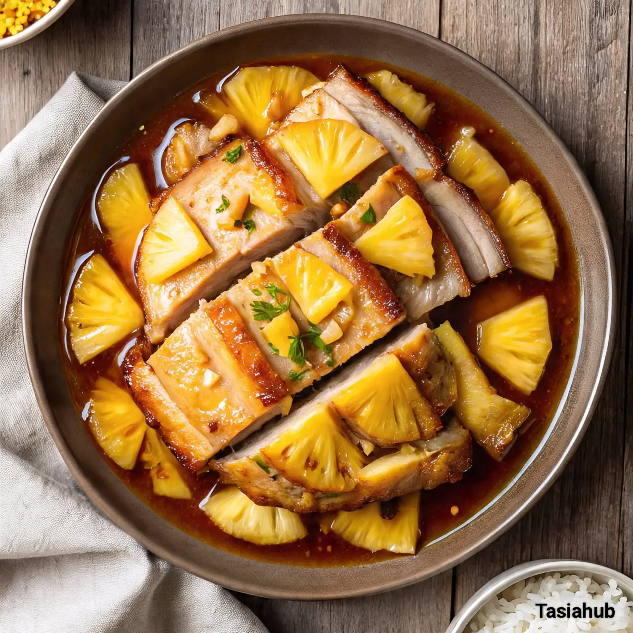 Crockpot Pineapple Pork Loin