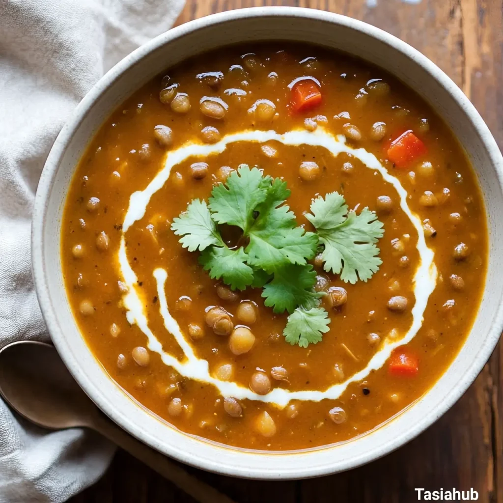 Curried lentil soup