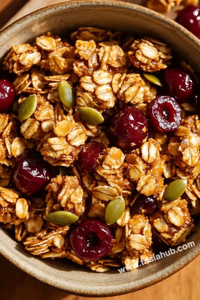 dried tart cherry granola 1