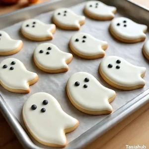 Ghost sugar cookies