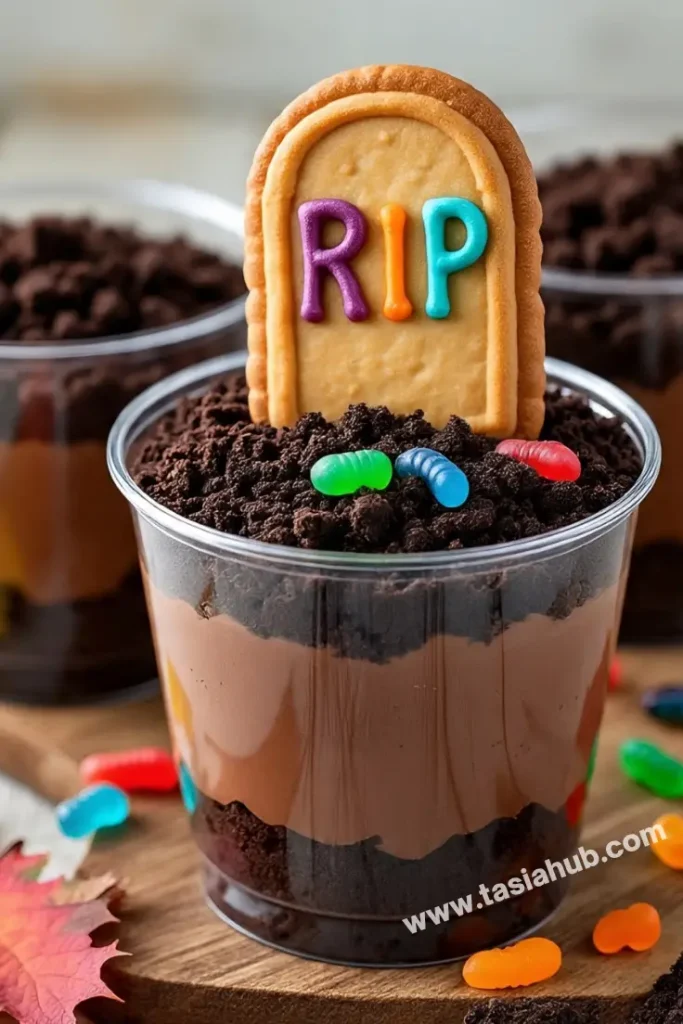 graveyard pudding cup