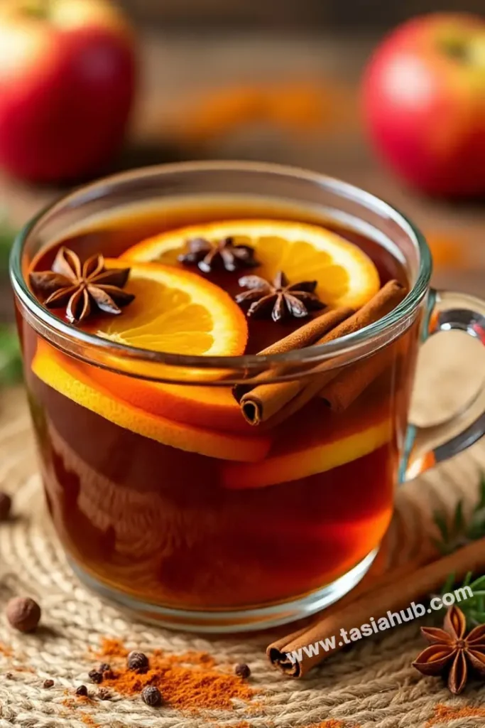 hot mulled apple cider