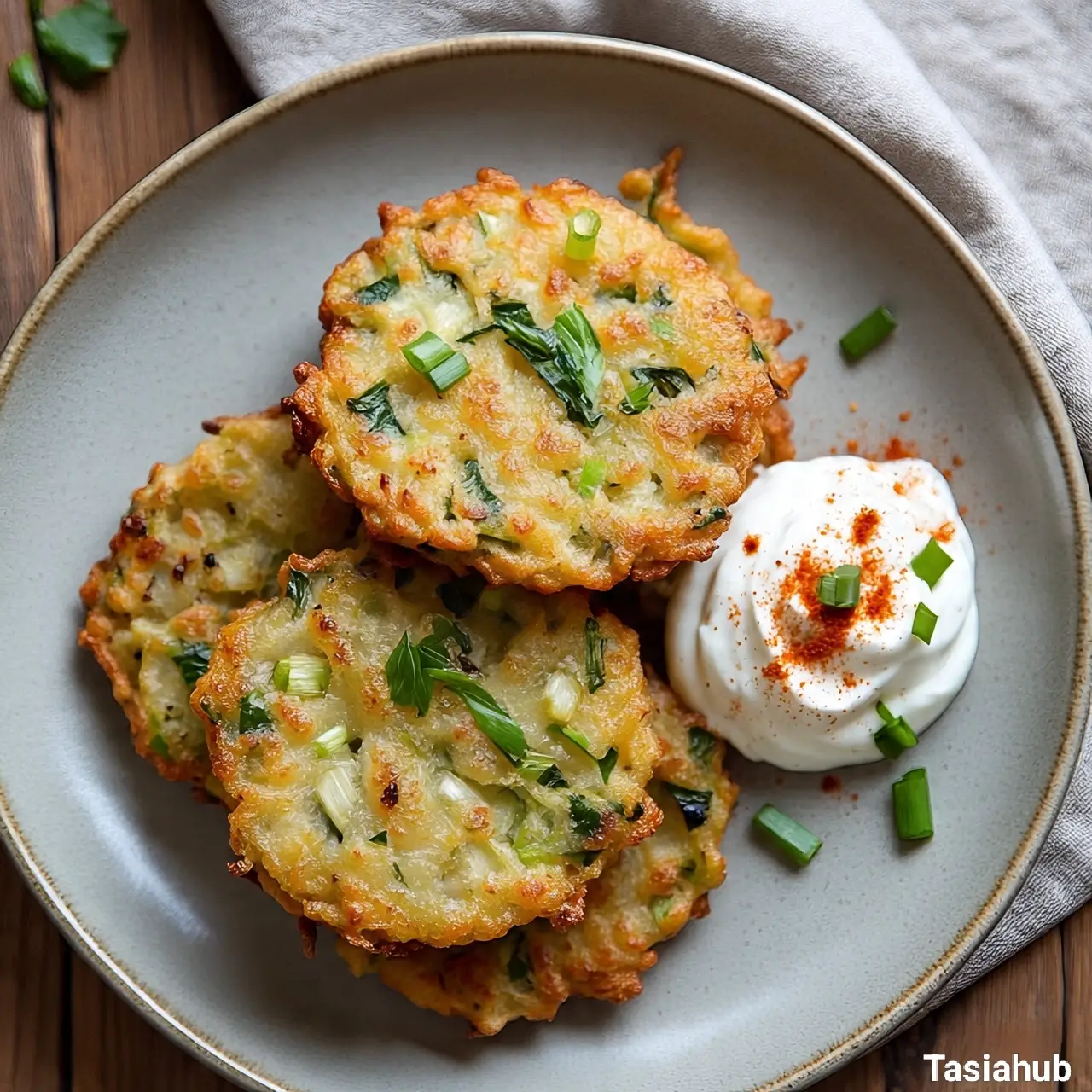 Crispy Kohlrabi Fritters