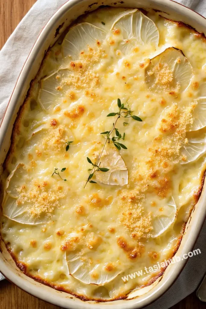 kohlrabi gratin dish