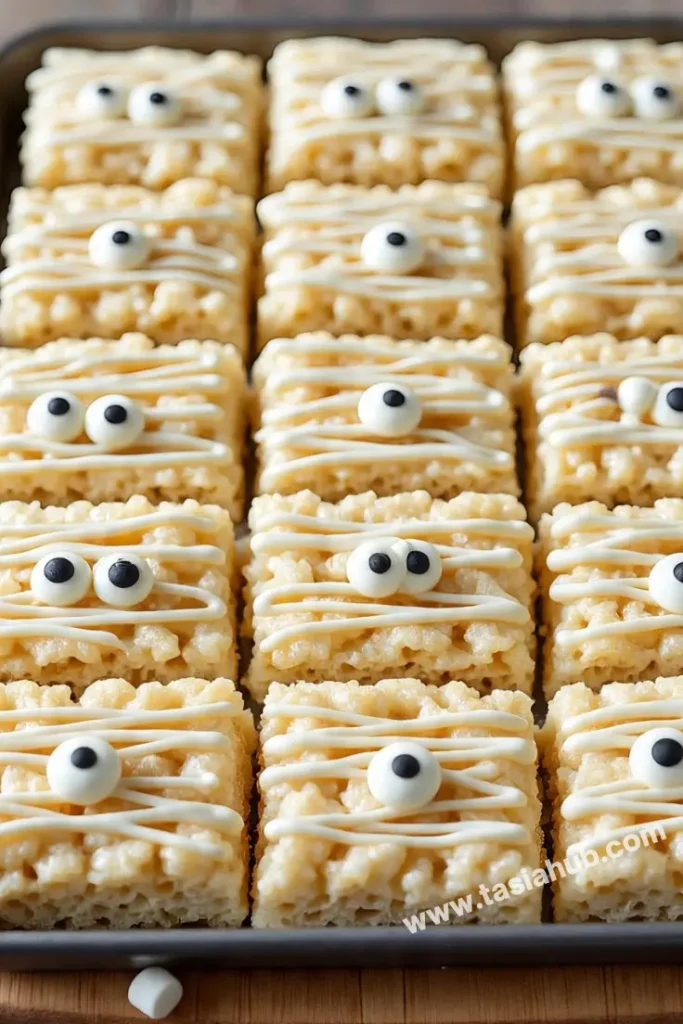 mummy rice Krispie treat