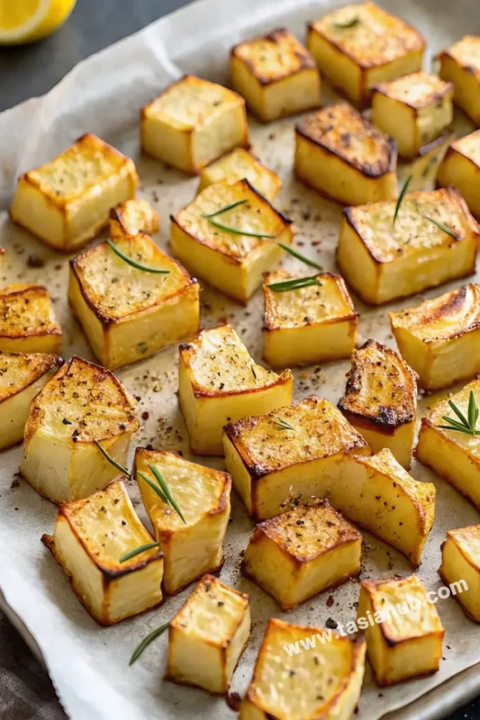 oven roasted kohlrabi