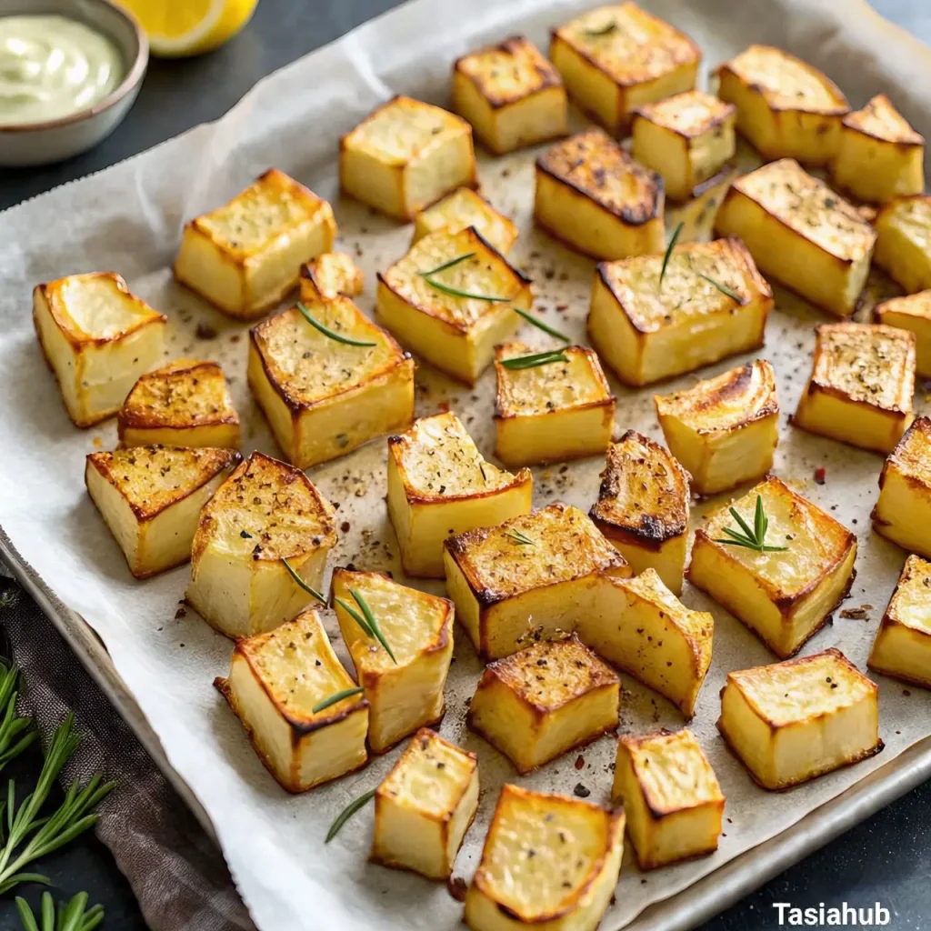 Roasted kohlrabi