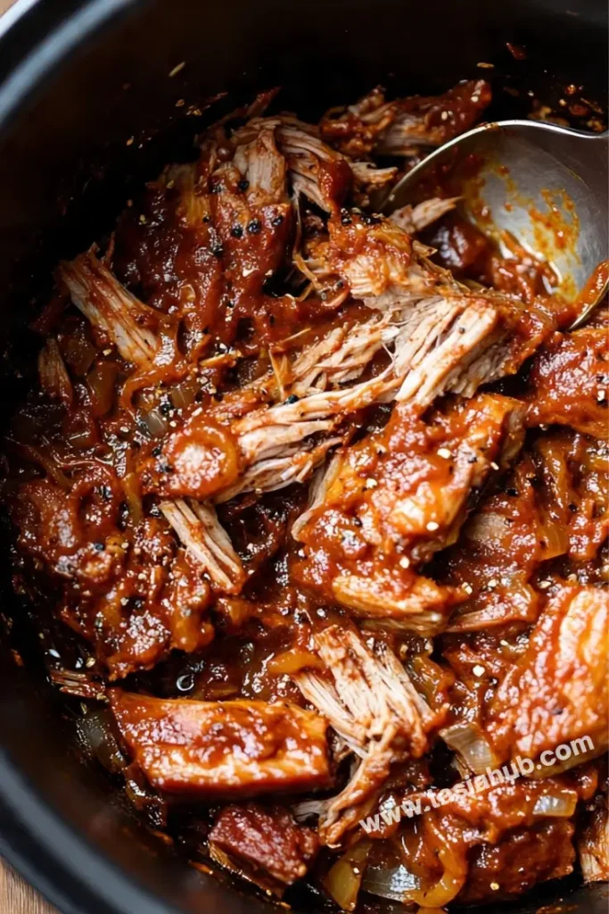 slow cooker Apple cider pulled pork